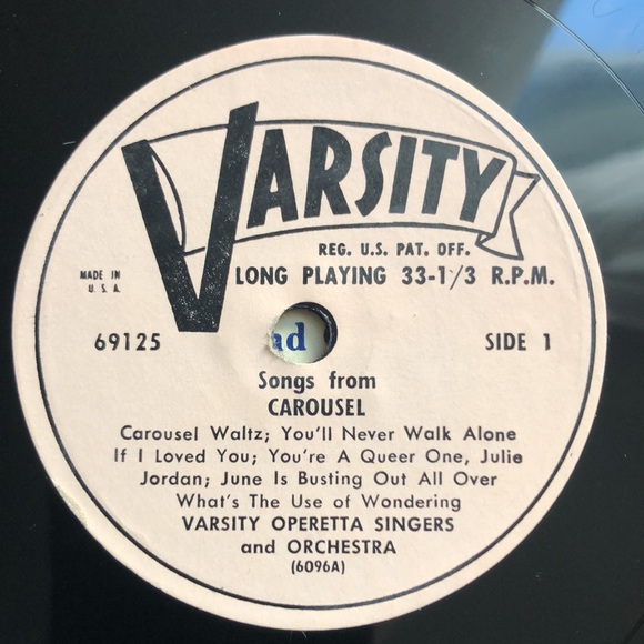 Varsity Operetta Singers And Orchestra Songs From Carousel Vinyl Lp - Picture 4 of 7
